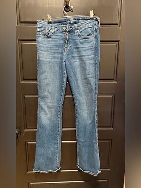 7 For All Mankind Light Blue Flare Jeans